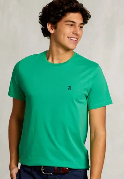 Outlet River Woods Custom fit pima katoen T-shirt papaya -