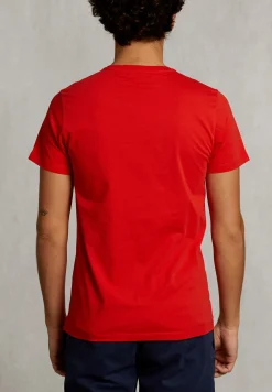Fashion River Woods Custom fit pima katoen T-shirt kir royal -