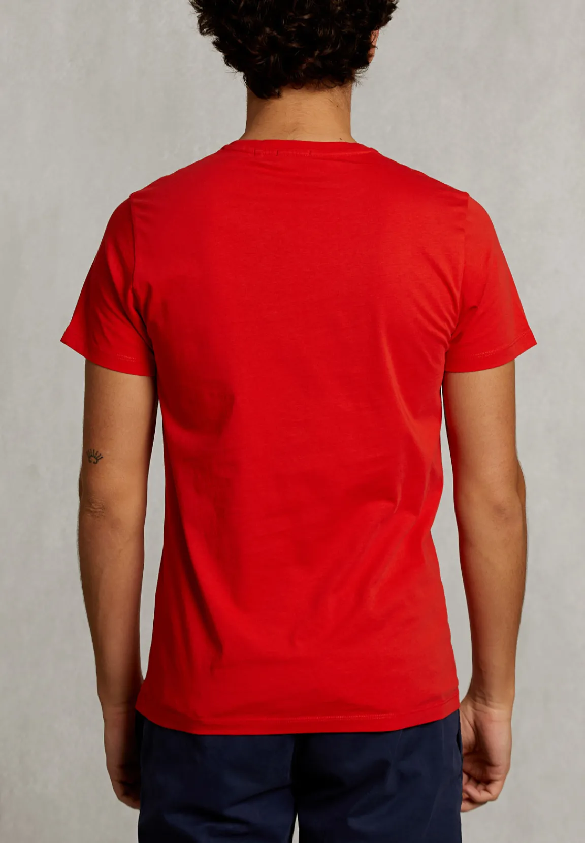 Fashion River Woods Custom fit pima katoen T-shirt kir royal -