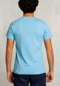 Outlet River Woods Custom fit pima katoen T-shirt bora bora mix -