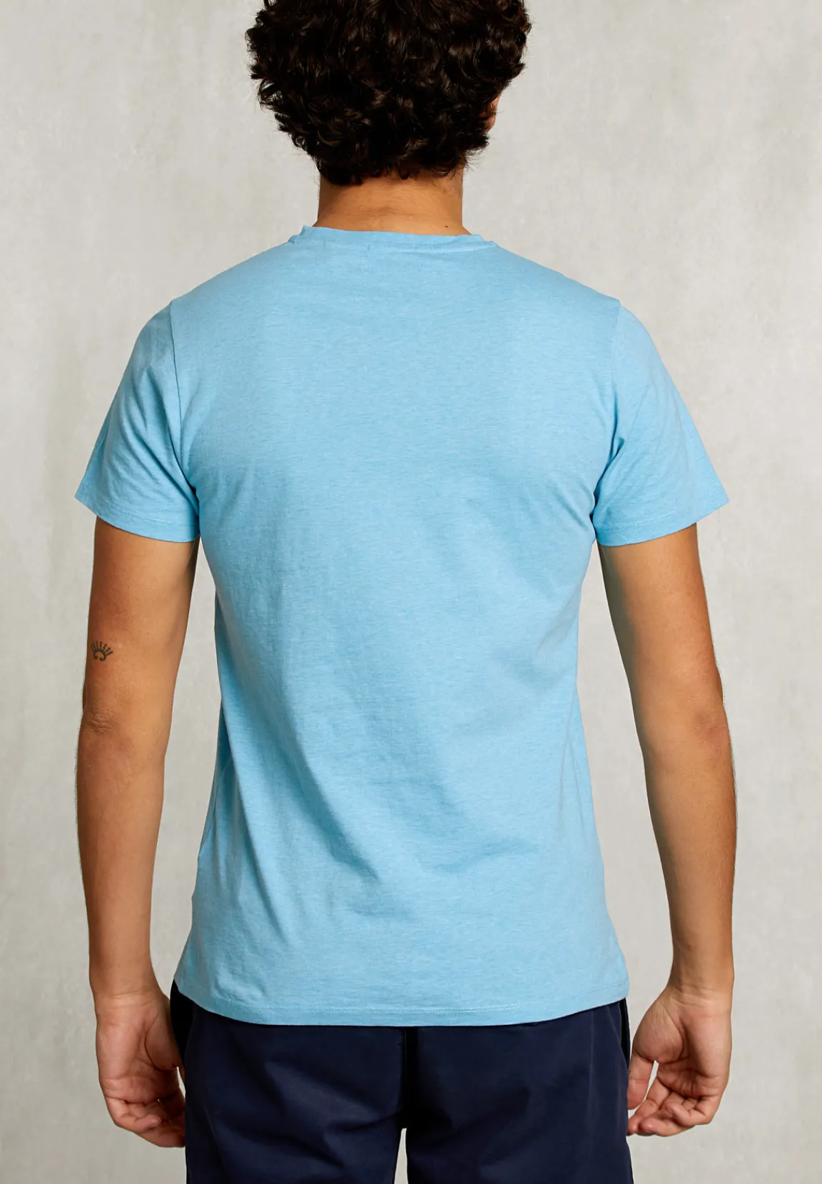 Outlet River Woods Custom fit pima katoen T-shirt bora bora mix -