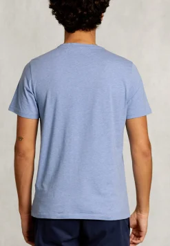 Sale River Woods Custom fit pima katoen T-shirt blue gin mix -