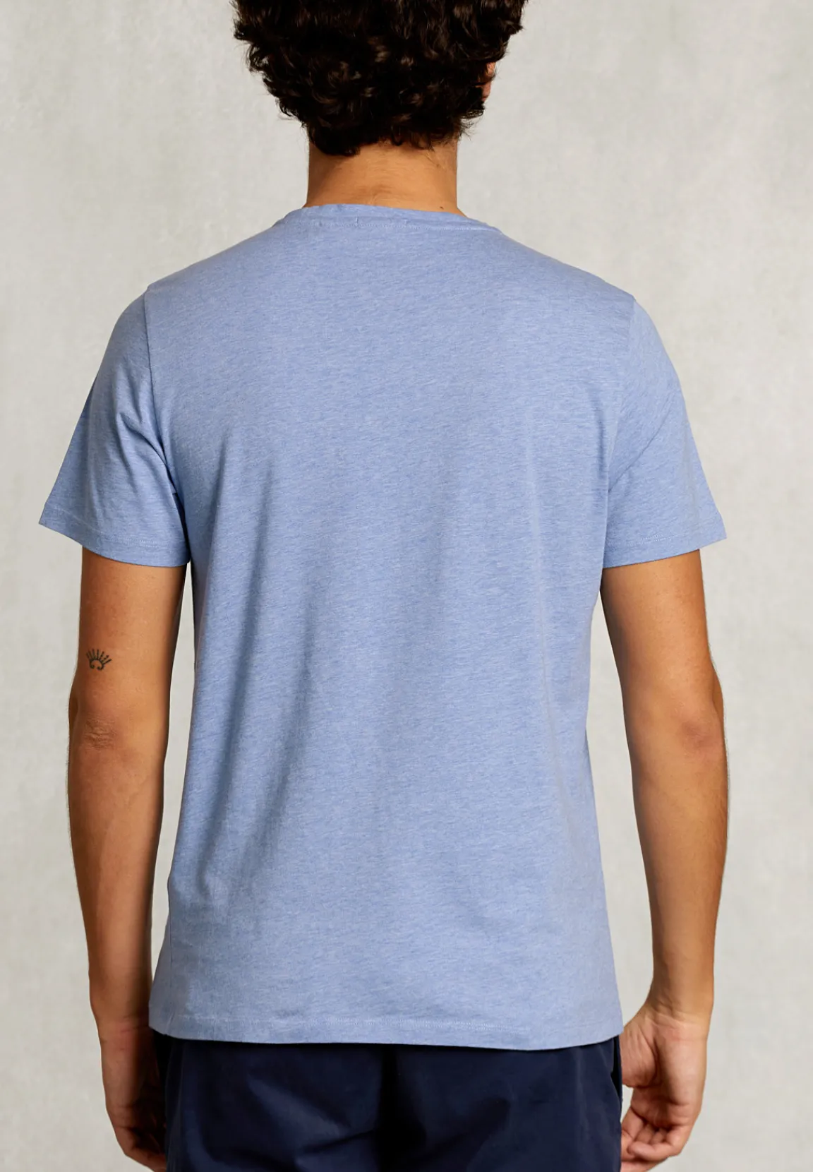 Sale River Woods Custom fit pima katoen T-shirt blue gin mix -
