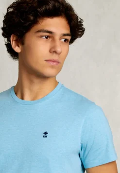 Outlet River Woods Custom fit pima katoen T-shirt bora bora mix -