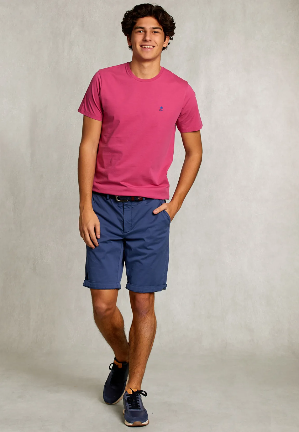 New River Woods Custom fit pima katoen T-shirt amaranth -