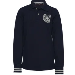 New River Woods Custom fit polo in katoen in blauw -