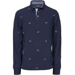 Best River Woods Custom fit polo in katoen in blauw -