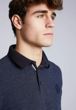 New River Woods Custom fit polo in katoen in bruin -