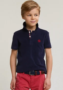 Sale River Woods Custom fit éponge polo henna blue -