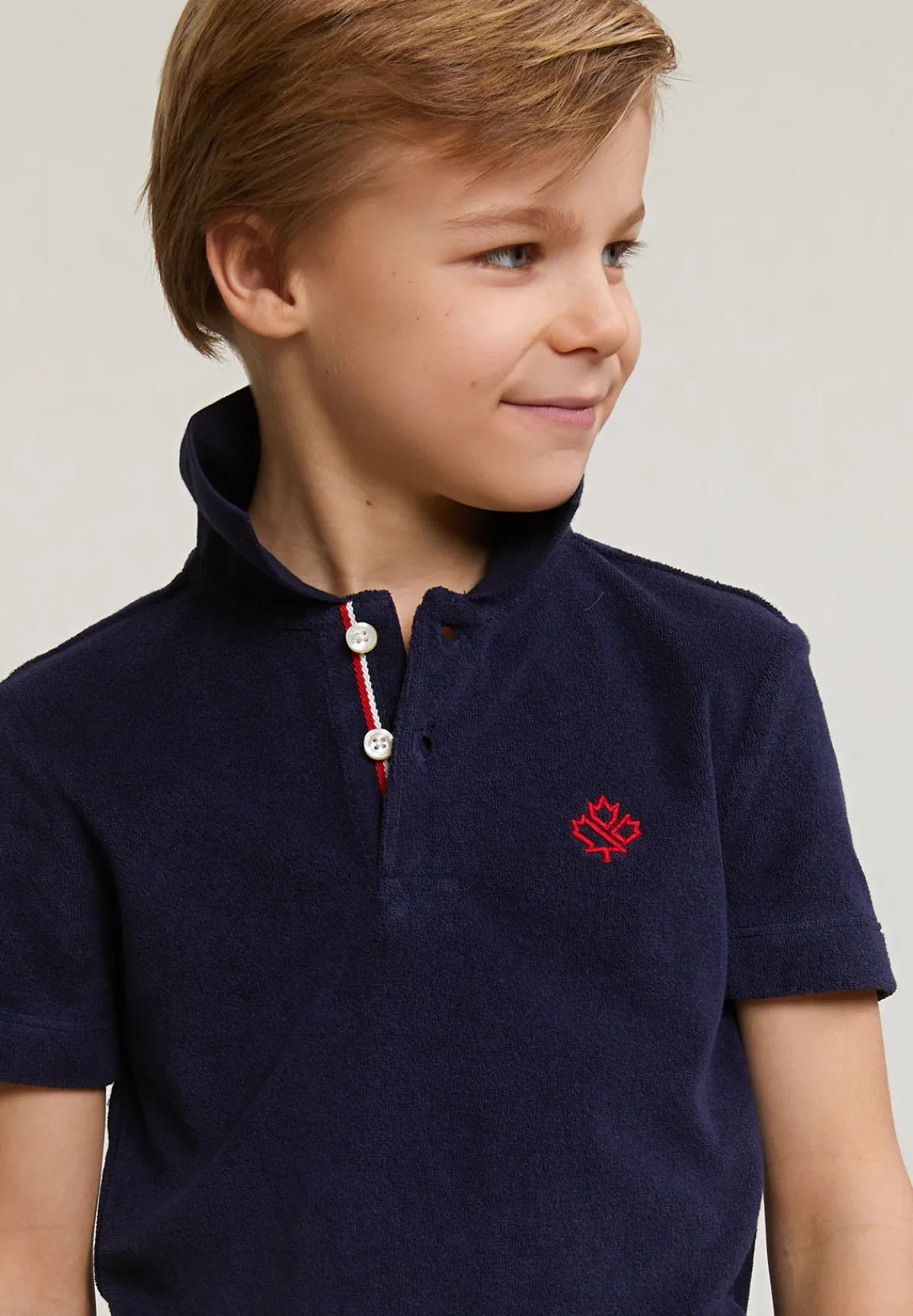 Sale River Woods Custom fit éponge polo henna blue -