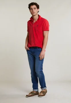 New River Woods Custom fit éponge polo pomegranate -