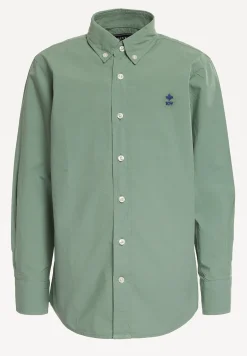 Online River Woods Custom fit popeline hemd safari green -