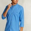 Outlet River Woods Custom fit popeline hemd azure -