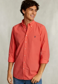 Clearance River Woods Custom fit popeline hemd roze -