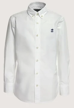 Outlet River Woods Custom fit popeline hemd wit -