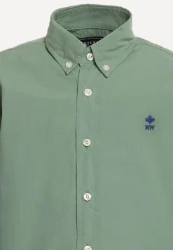 Online River Woods Custom fit popeline hemd safari   green -