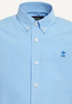 Sale River Woods Custom fit popeline hemd bay blue -