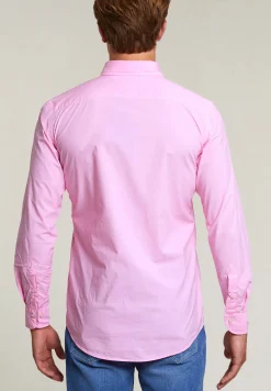 Hot River Woods Custom fit popeline hemd flamingo -