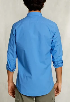Outlet River Woods Custom fit popeline hemd azure -