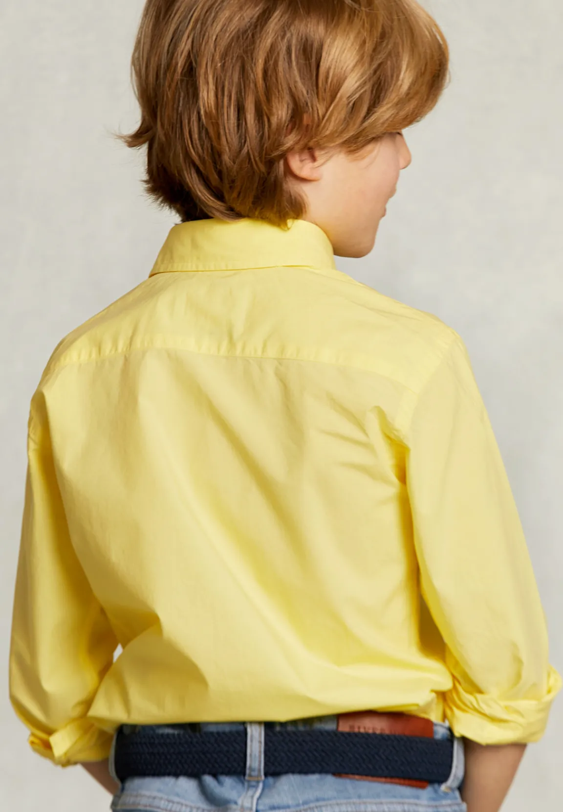 New River Woods Custom fit popeline hemd banana -