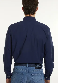 New River Woods Custom fit popeline hemd presidential blue -