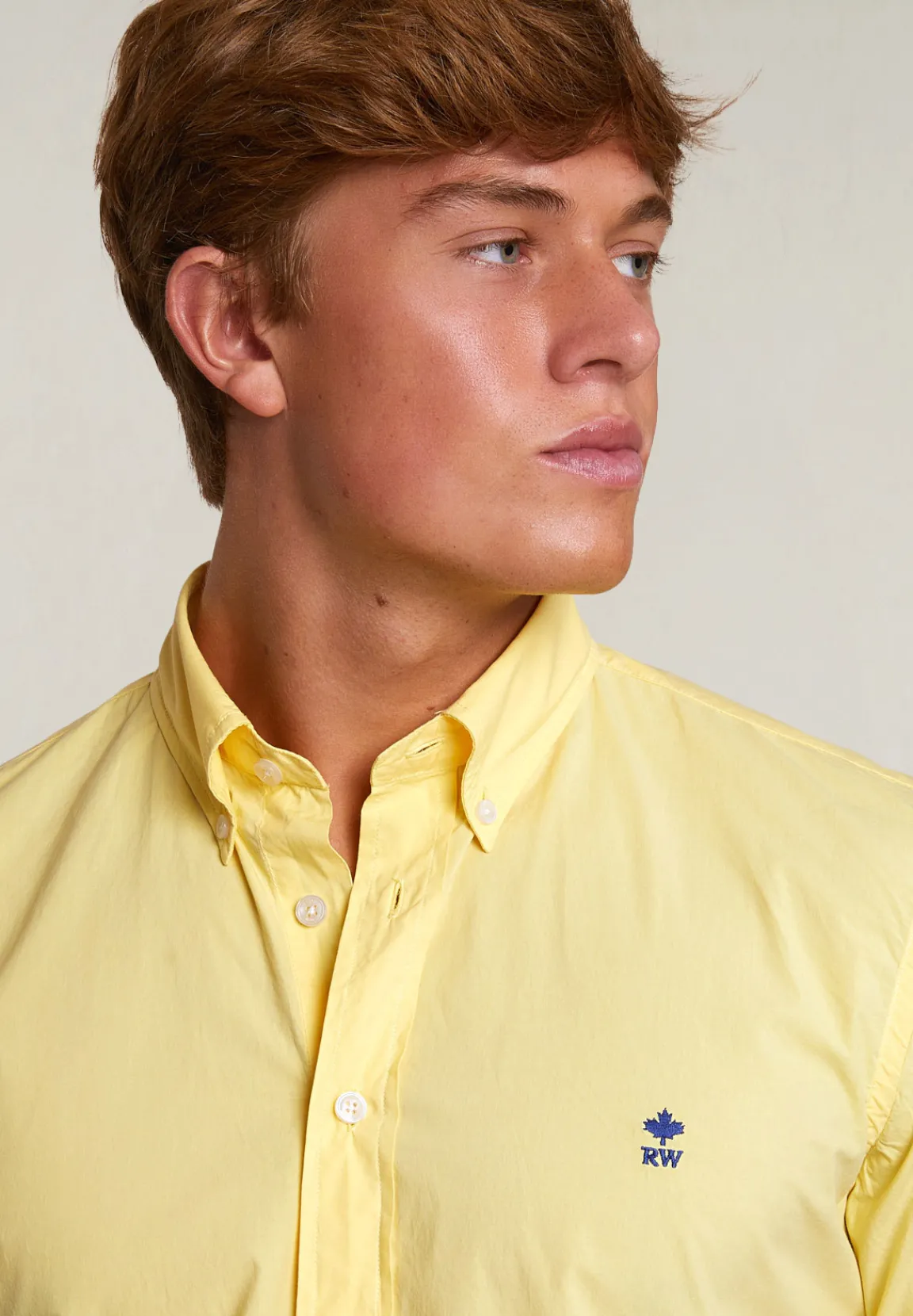 Best River Woods Custom fit popeline hemd sun flower -