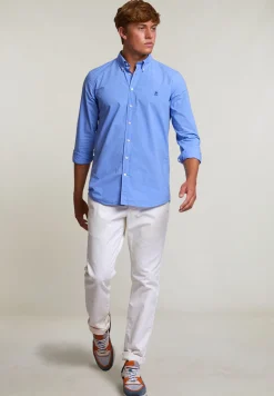 Sale River Woods Custom fit popeline hemd lt caribbean blue -