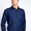 Outlet River Woods Custom fit Rivierahemd in blauw -