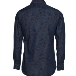 Outlet River Woods Custom fit Rivierahemd in blauw -