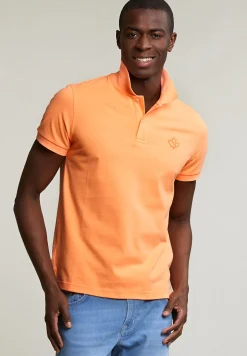 Sale River Woods Custom fit sportieve polo neon orange -