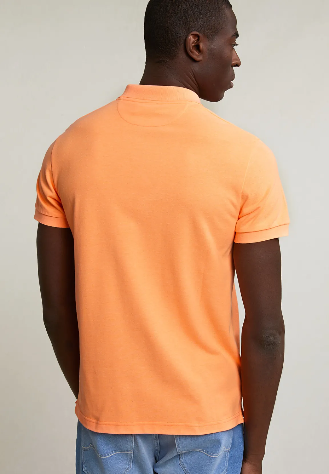 Sale River Woods Custom fit sportieve polo neon orange -