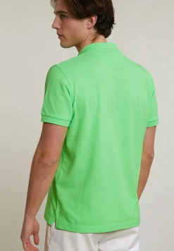 Hot River Woods Custom fit sportieve polo neon green -