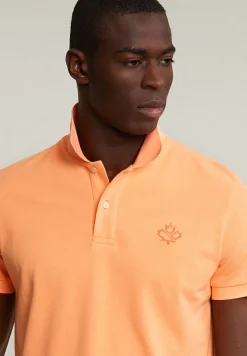 Sale River Woods Custom fit sportieve polo neon orange -