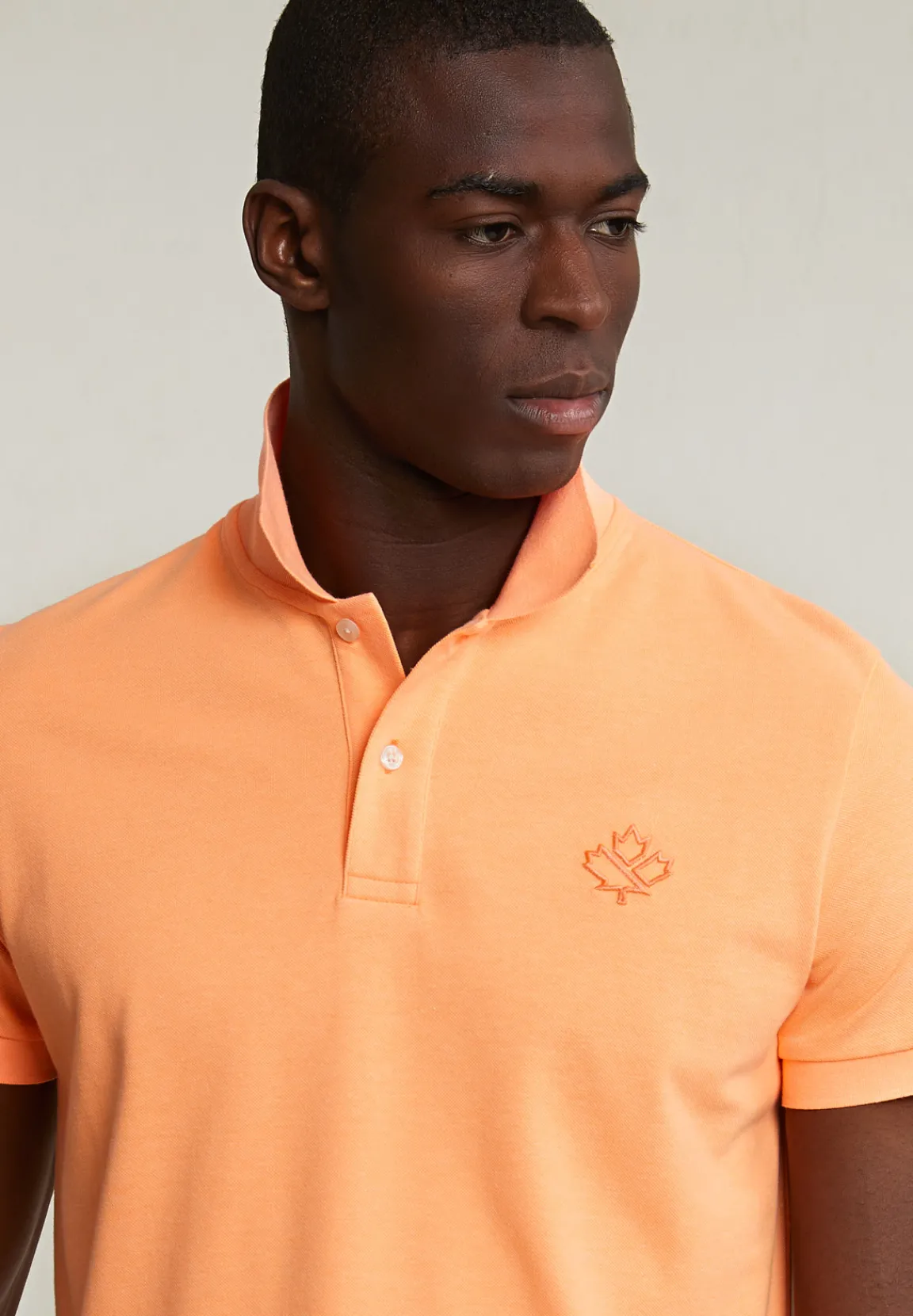 Sale River Woods Custom fit sportieve polo neon orange -