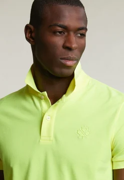 Online River Woods Custom fit sportieve polo neon yellow -