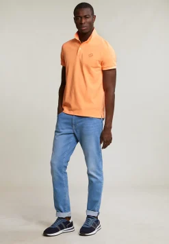 Sale River Woods Custom fit sportieve polo neon orange -
