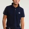 Hot River Woods Custom fit sportieve stretch polo navy -