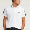 New River Woods Custom fit sportieve stretch polo écru -
