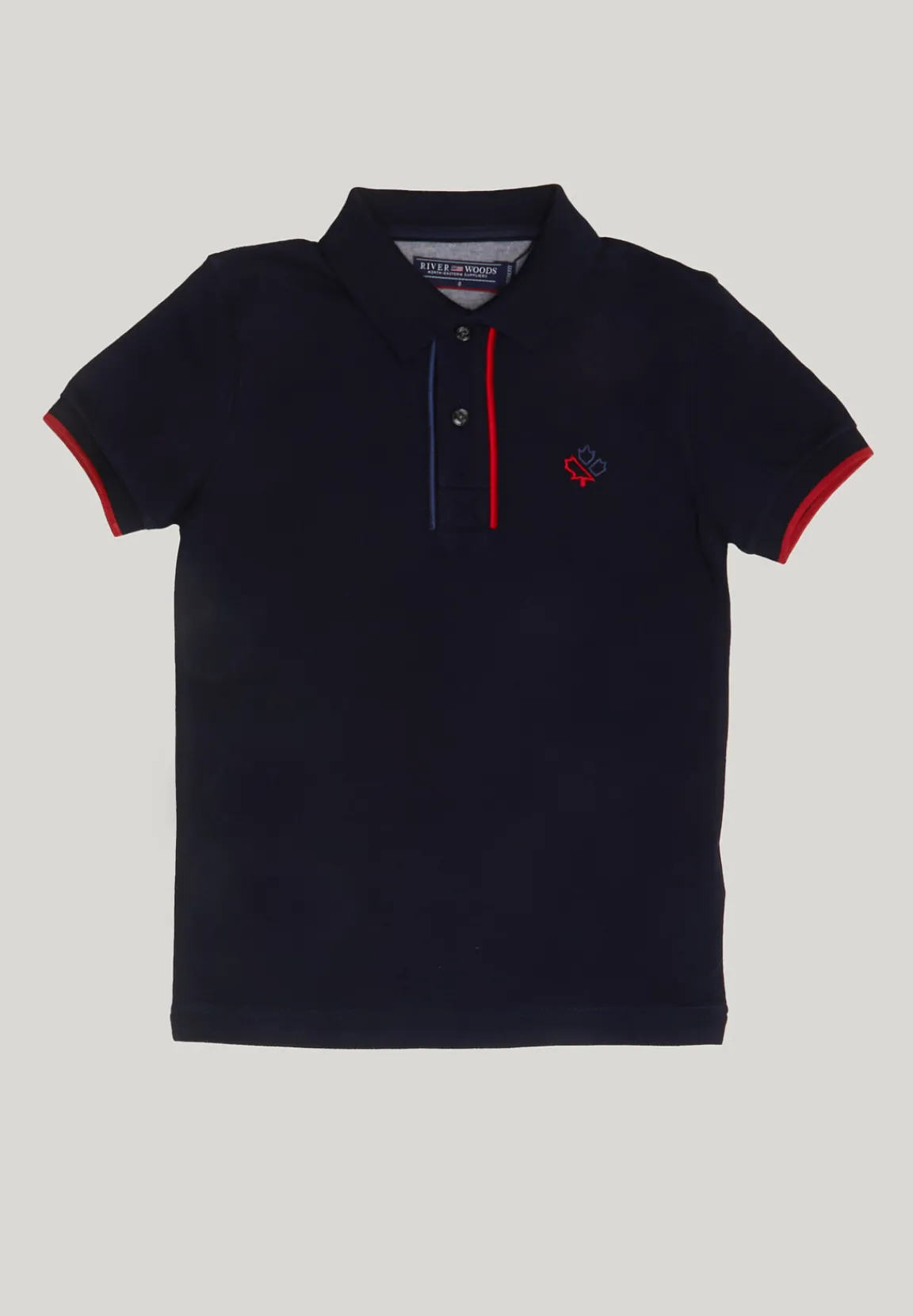 Online River Woods Custom fit sportieve stretch polo navy -