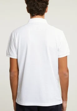 Clearance River Woods Custom fit sportieve stretch polo écru -