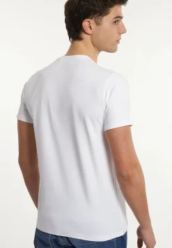 Fashion River Woods Custom fit techno T-shirt korte mouwen wit -
