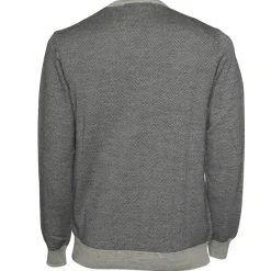 Sale River Woods Custom fit trui in merinowol in grijs -