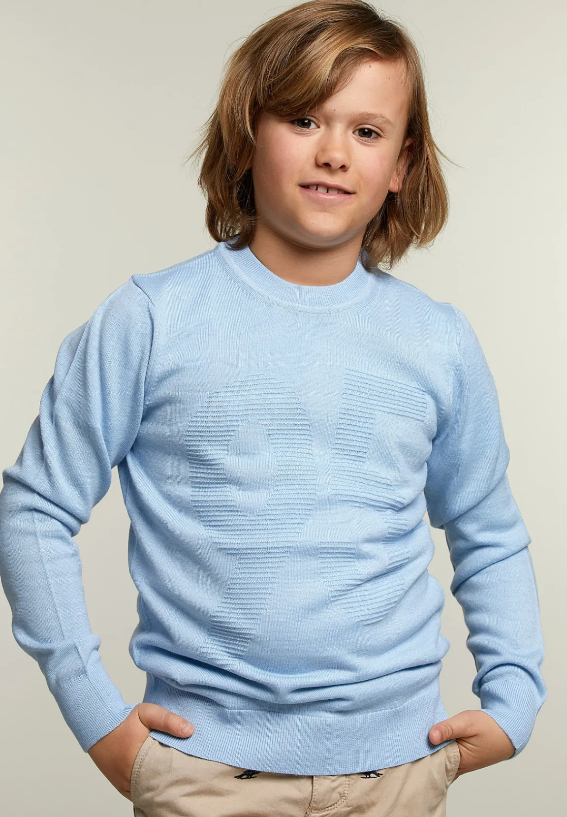Best River Woods Custom fit trui ronde hals dolphin mix -