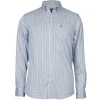 New River Woods Custom fit Wallstreethemd in blauw -