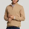 Clearance River Woods Custom fit wol-kasjmier trui biscuit mix -