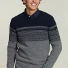 Hot River Woods Custom fit wollen trui navy -
