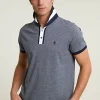 Best River Woods Custom fit zijdeachtige katoenen polo navy -