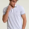Best River Woods Custom fit zijdeachtige katoenen polo grey mix -