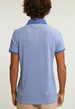 Fashion River Woods Custom fit zijdeachtige katoenen stretch polo lake mix -
