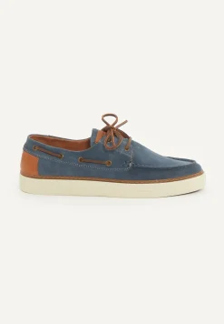 Online River Woods Daim bootschoenen met veters blauw -